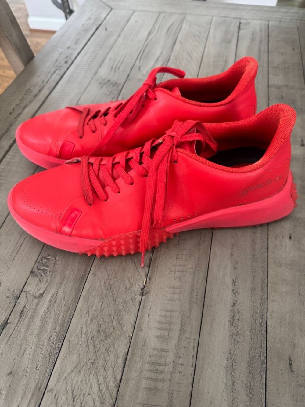 G/FORE Mens G.112 Golf Shoe Poppy Red Size 13 - Picture 2 of 8
